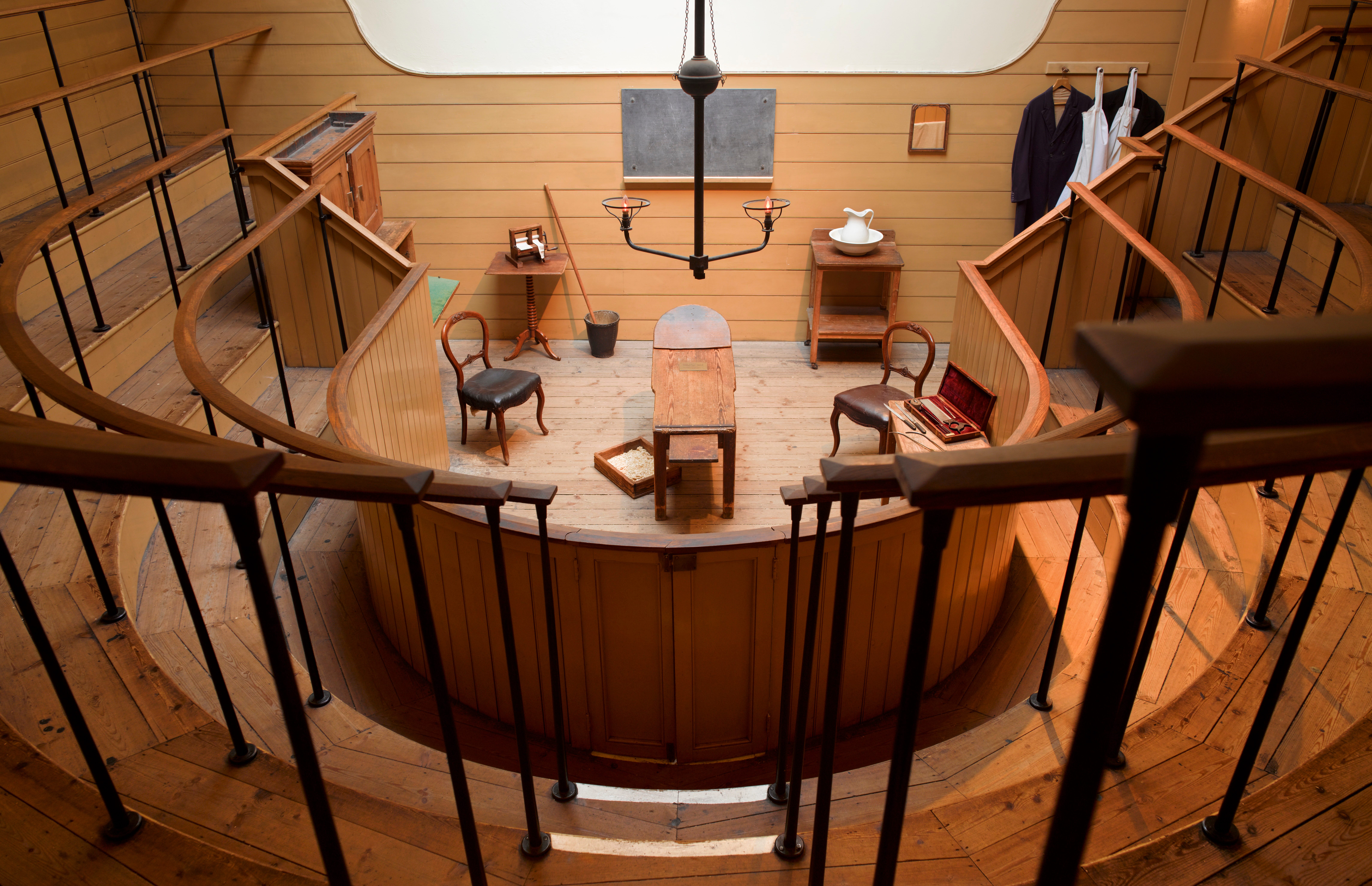 View of the Old Operating Theatre in London.