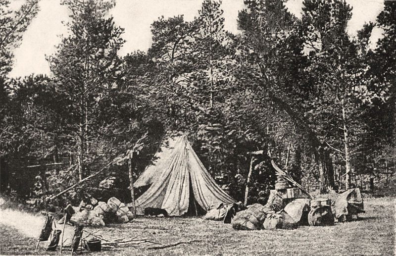 On the journey, Marsden and her crew camped at night.