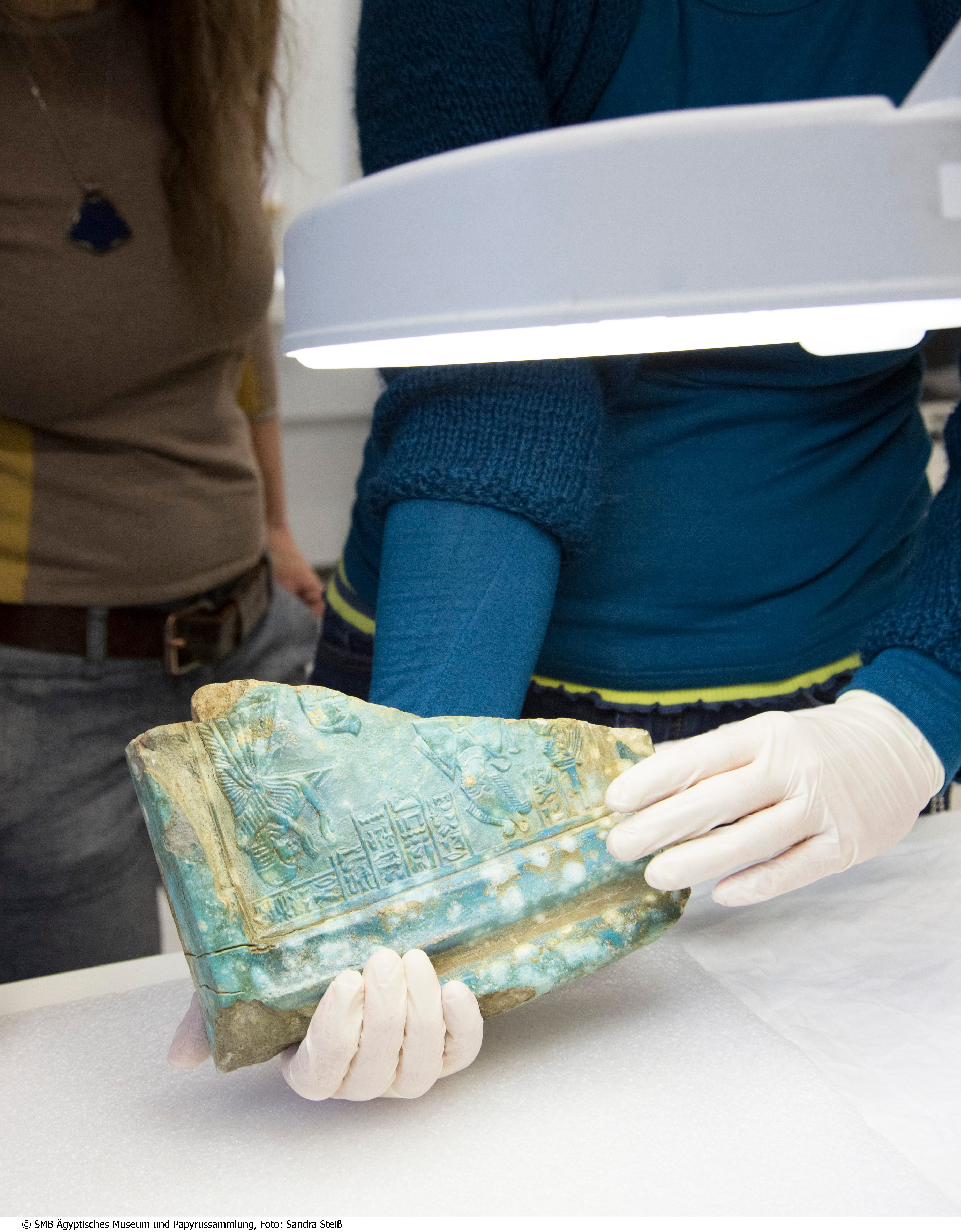 The slab at the Kelsey Museum of Archaeology.