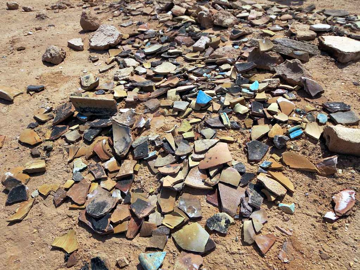 Potsherds are small, portable, and tempting.