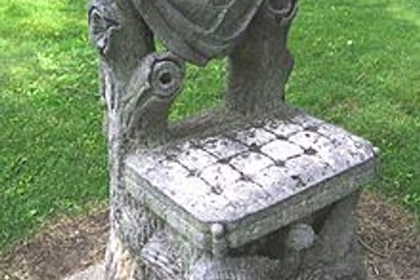 The supposedly haunted chair.