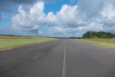 The main runway.
