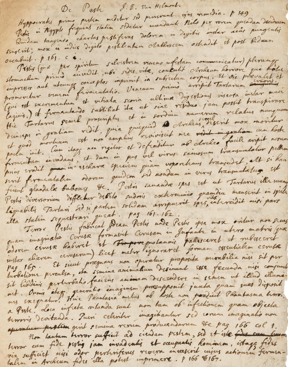 Newton's notes were made for his own study, not for publication.