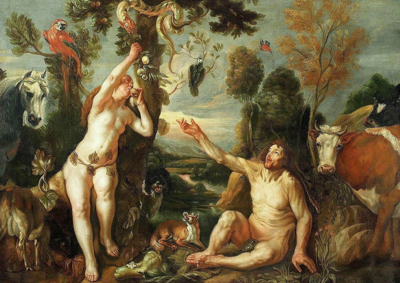 Jacob Jordaens' painting <em>Adam and Eve</em>, c. 1640. 