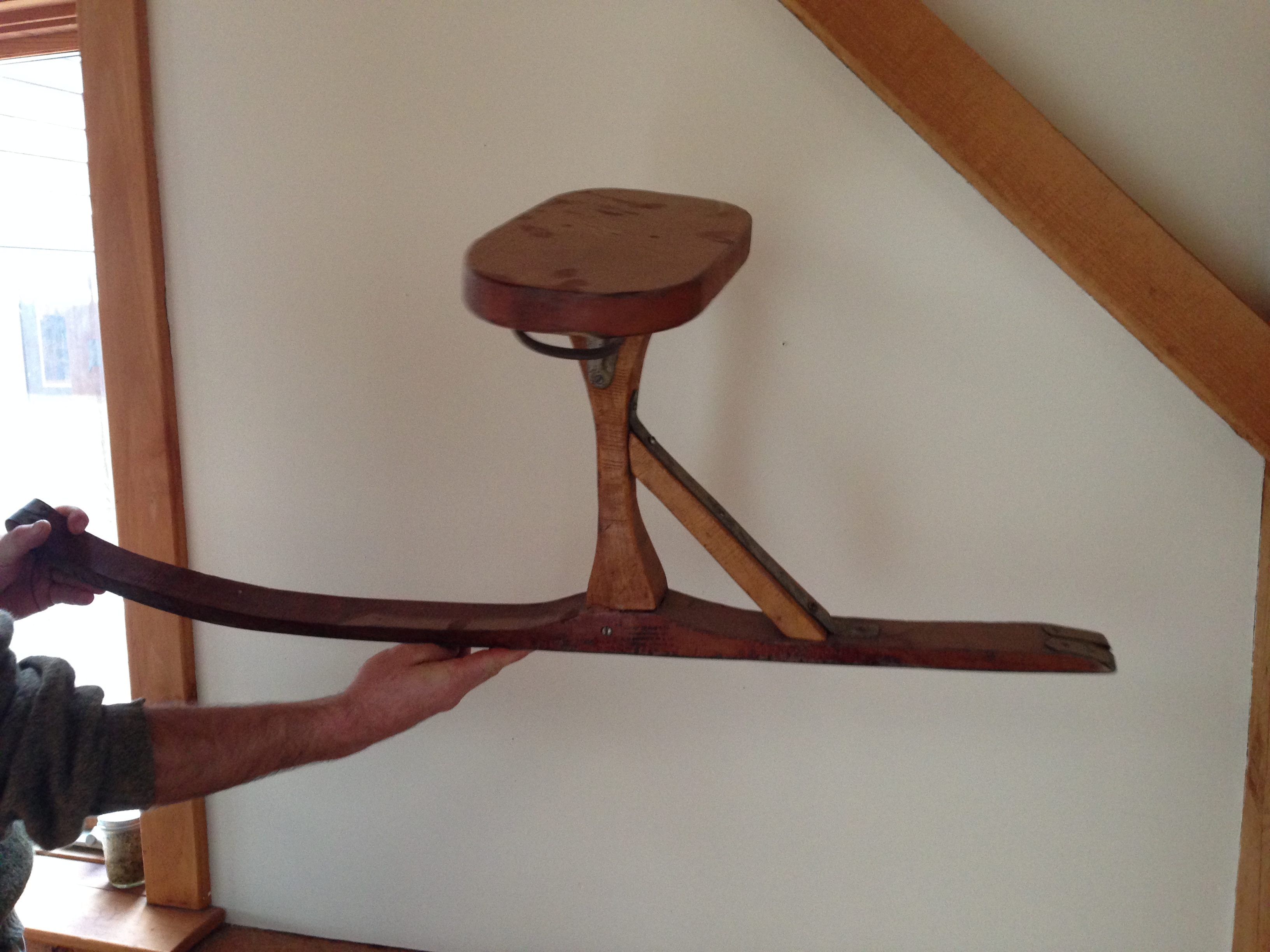 A classic Vermont-manufactured wooden jack jumper owned by Steve Mann of Charlotte. 