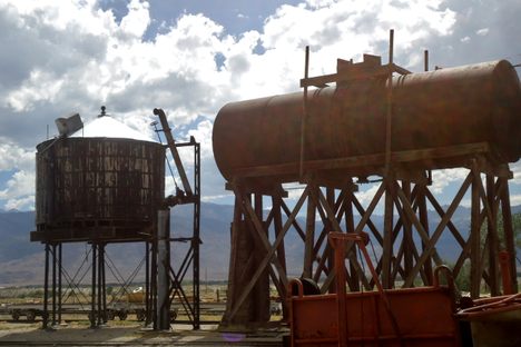 The original water tower and oil supply