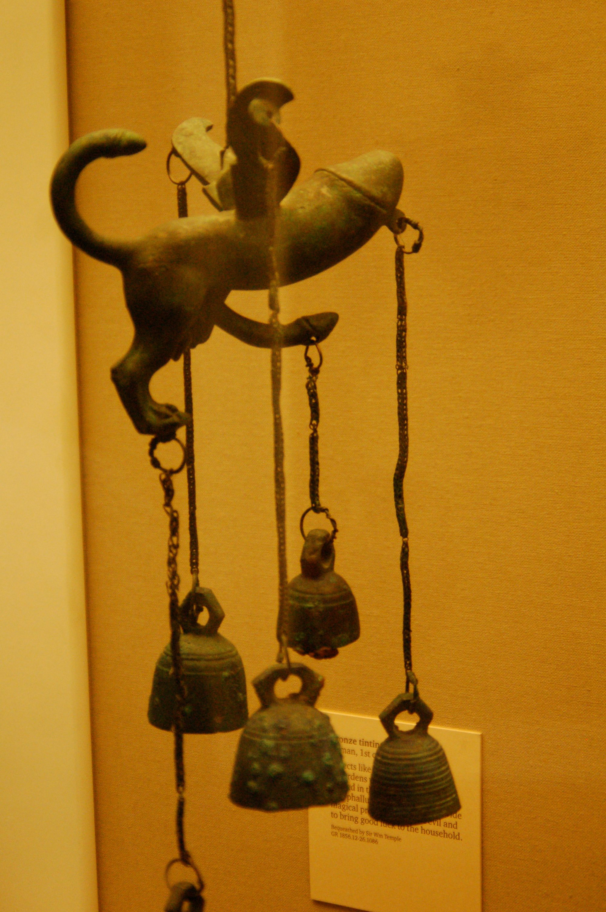 Another winged phallus at the British Museum, dating to the 1st century.
