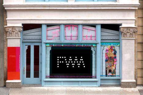 FWM’s Arch Street facade, designed by Robert Venturi, Denise Scott Brown, and Associates.