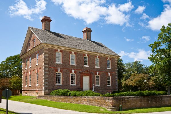 Exterior of a colonial home