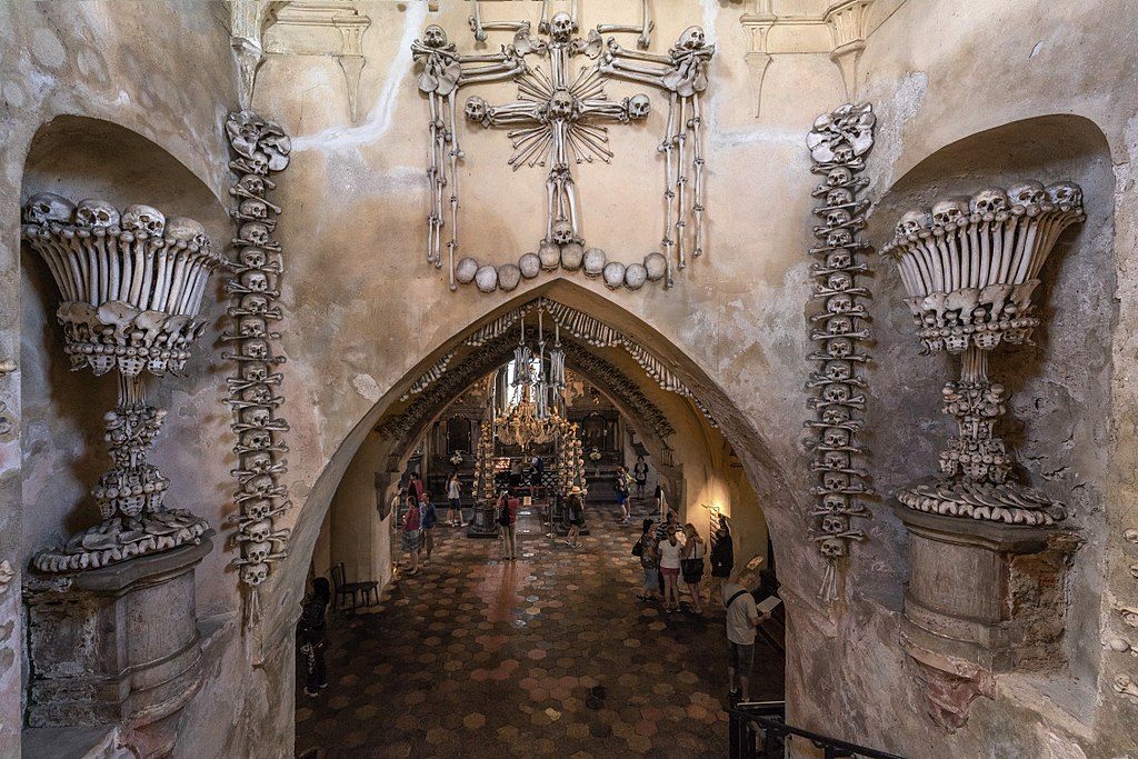 Interior of the Sedlec Ossuary.