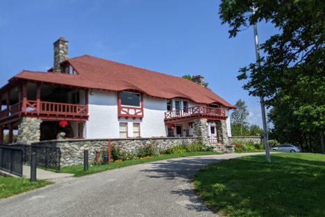 The house with a friendly sky.