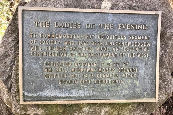 "The Ladies of the Evening" historical marker.