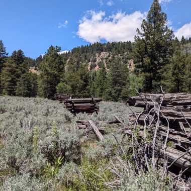 Remains of the flume supports