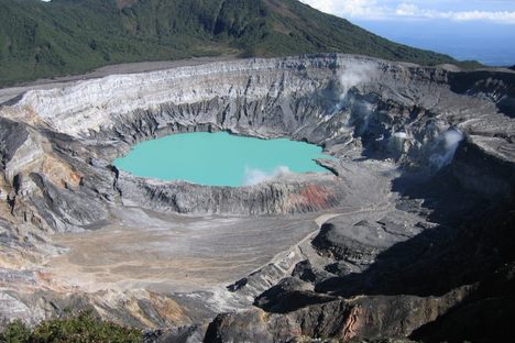 Poás Volcano caldera before the 2017 eruption 