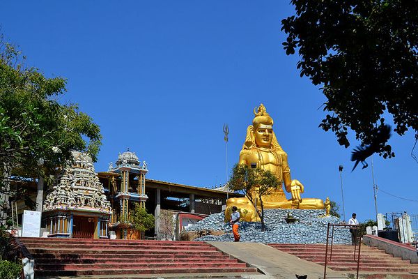 Statue of Shiva (painted gold in 2012)