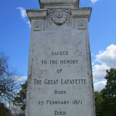 The gravestone.