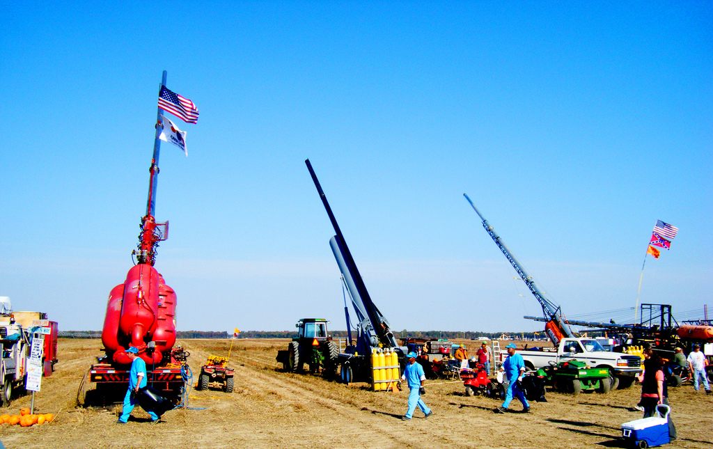 Air cannons, currently the most powerful Punkin Chunkin technology available. Since the advent of these, the championships have been subdivided into multiple categories to keep things fair.
