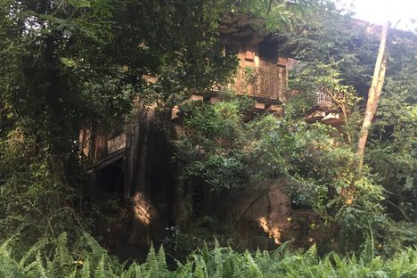Following a walk through nature, the mansion will emerge in the greenery.