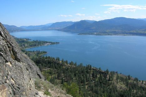 Okanagan lake, where Ogopogo is thought to live. 