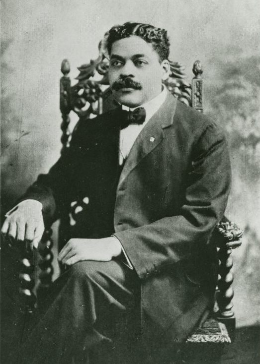 Schomburg in 1900, several years after he moved to Harlem.