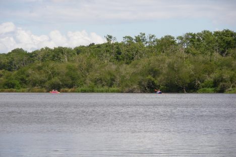 Boating on the lake