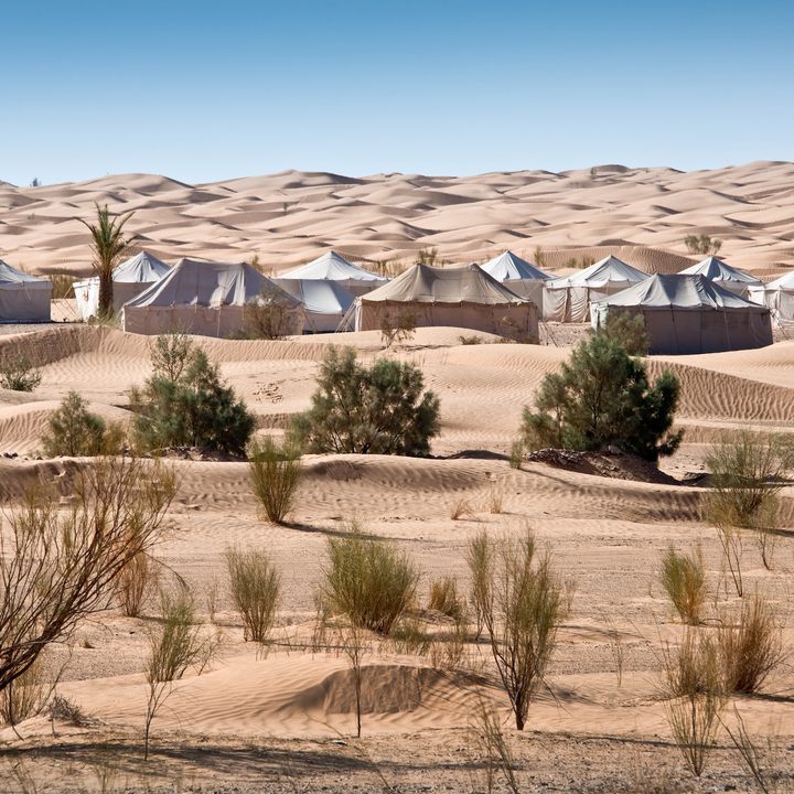 Desert tented camp