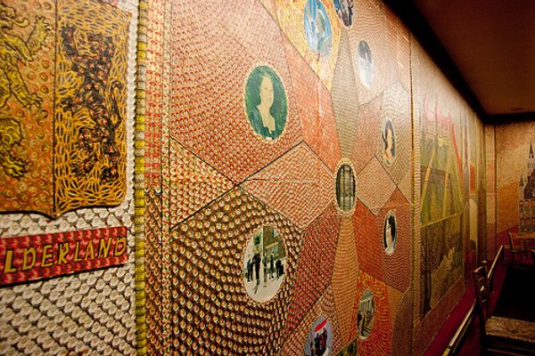 Mosaics stretching across every wall of the house