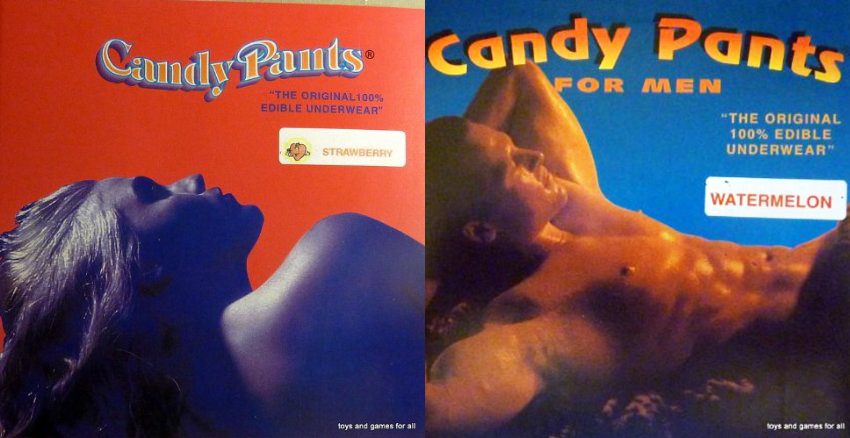 His And Hers Edible Undies 3 Piece Strawberry Chocolate 