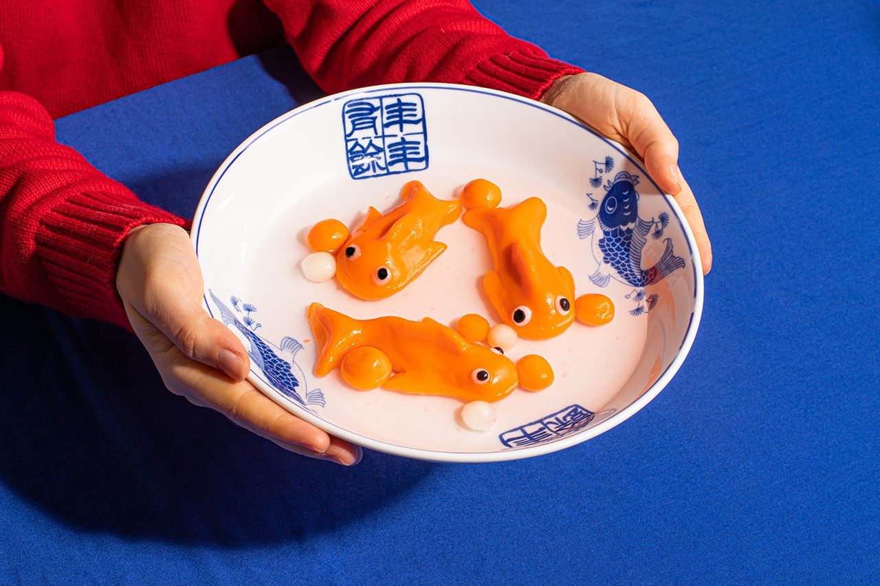 Fish and fish-shaped treats are a common sight during Lunar New Year.