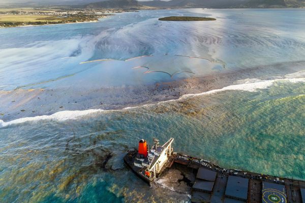 The vessel MV Wakashio ran aground off the southeast coast of Mauritius in July 2020, leaking oil that fouled waters known internationally for their biodiversity.