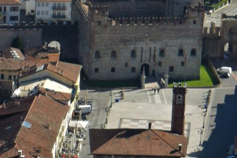 Piazza seen from the castle above