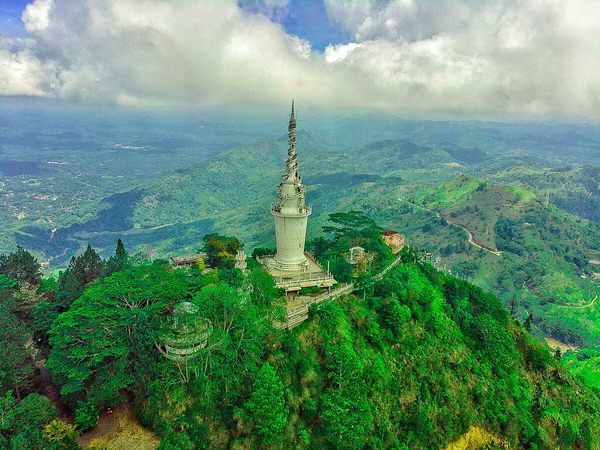 Ambuluwawa Tower in Gampola, Sri Lanka