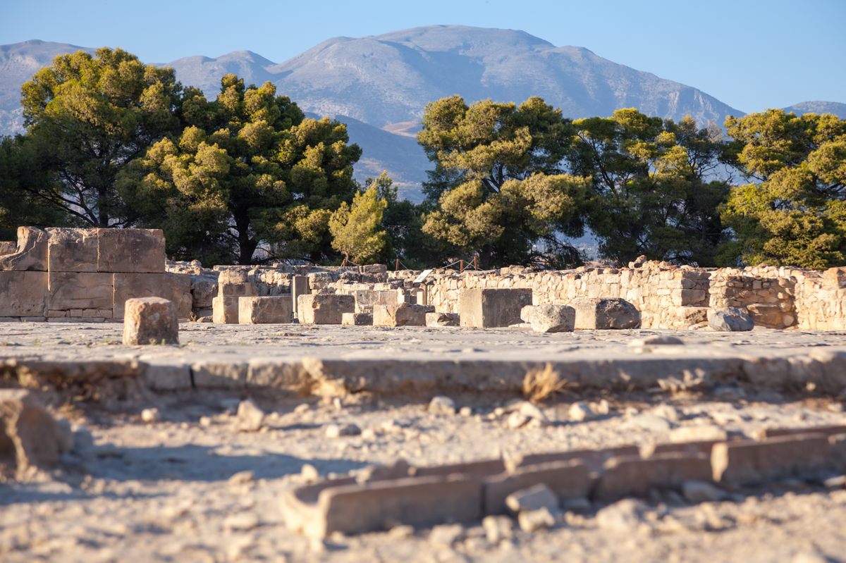 Ruins of Phaistos Palace on Crete.