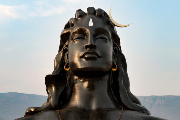 112-foot Adiyogi at the Isha Yoga Center. 