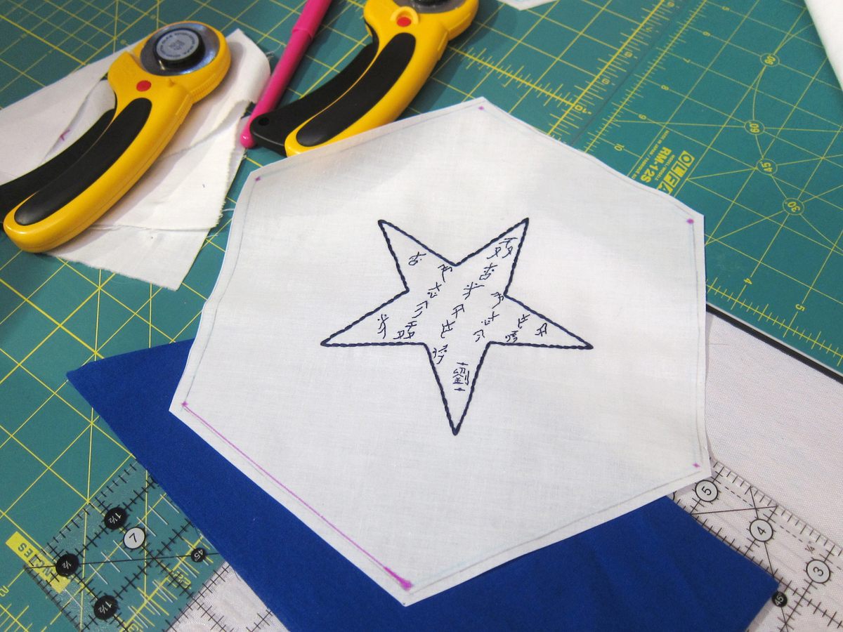 Phyllis Liu filled their star with a poetic saying in elegant Nüshù, a script developed and used exclusively by women in China’s Hunan province.