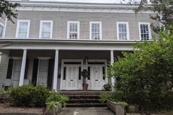 The house’s fine exterior.