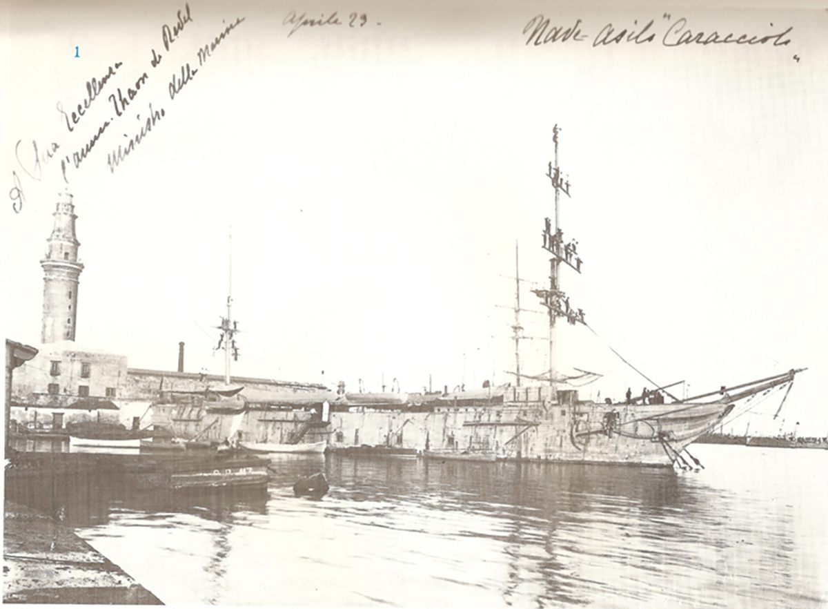 <em>Caracciolo</em> in Naples harbor.