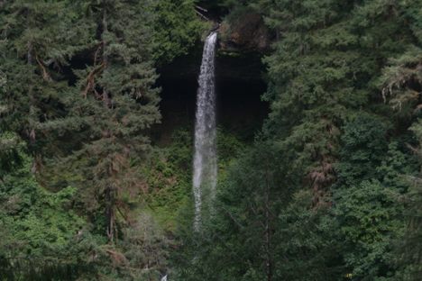 North Falls in August 2017.  Telephoto view.