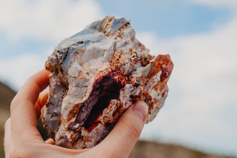One of the many kinds of gemstones you’ll find at Gemfield, a wonderland for rockhounders within Nevada’s Esmeralda County. 