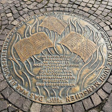 More than 25,000 books were burned on this site.