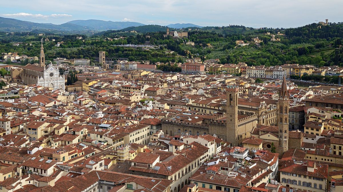 A visit to Florence and the Basilica di Santa Croce (Basilica of the Holy Cross, left) can be an overwhelming experience. 