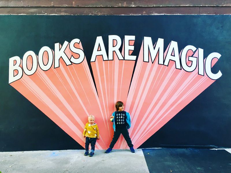 Books ARE magic at Books Are Magic in Brooklyn.