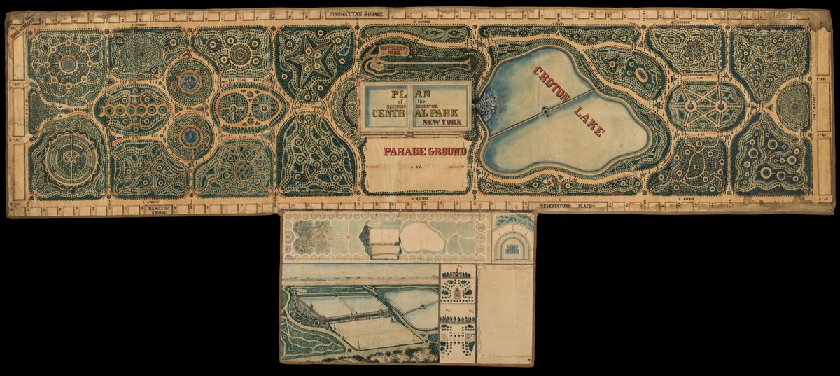 The general shape is recognizable, but Rink's was a very different vision of what Central Park could be.