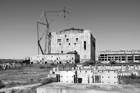 The unfinished nuclear power plant in Crimea. 