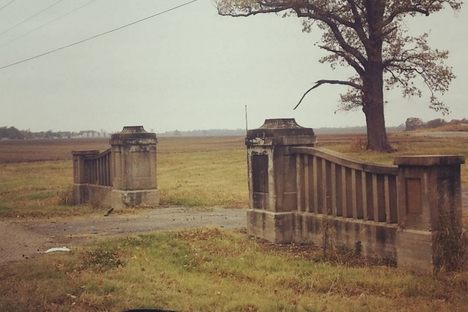 The gates of the former Bassett POW Camp.