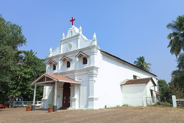 Sao Bras Church in Gandaulim, India. 