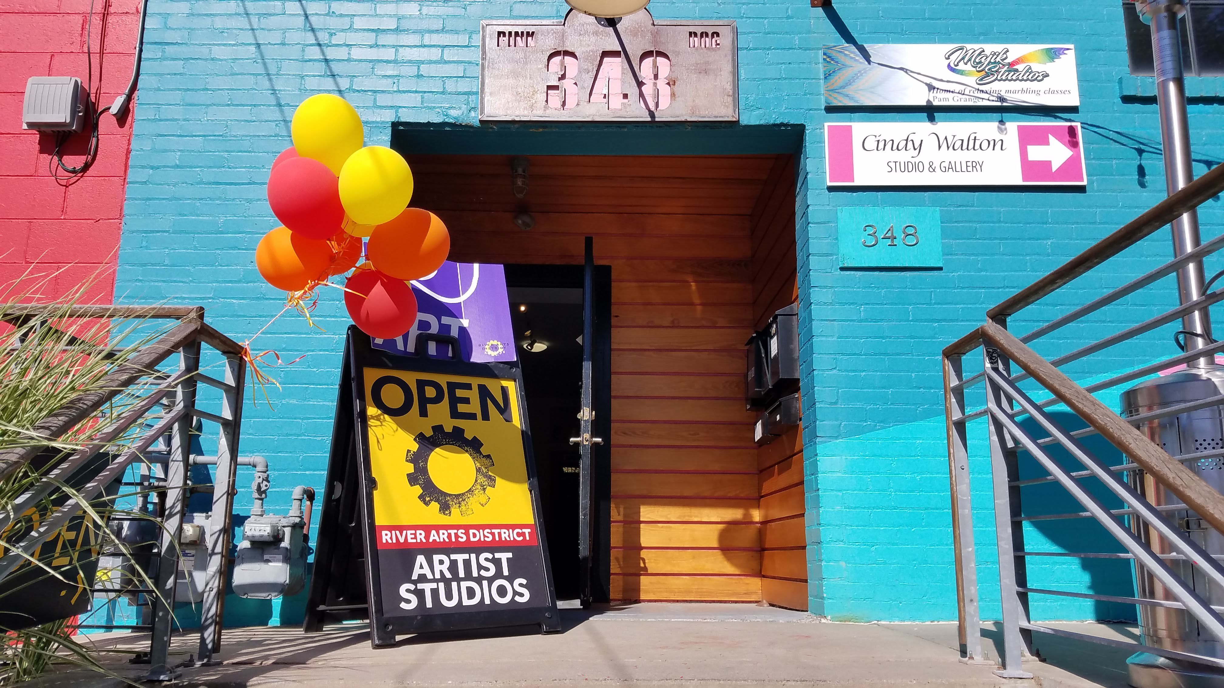 Wedge Studios in Asheville’s River Arts District hosts over 30 working artist studios.