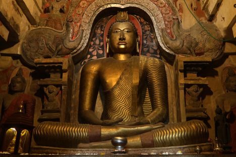 Statue of the Buddha in the main temple