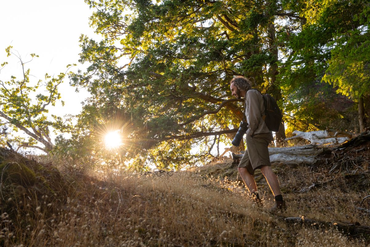 Simon began his work on the island doing biodiversity surveys for the Galiano Conservancy Association.