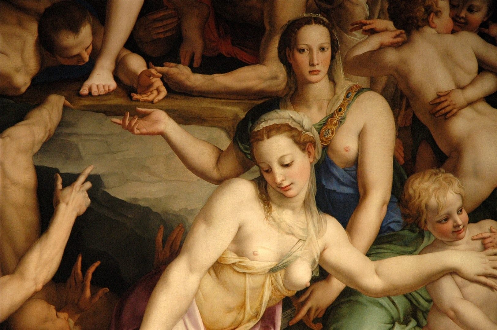 Detail from Bronzino's murals in the Basilica di Santa Croce.